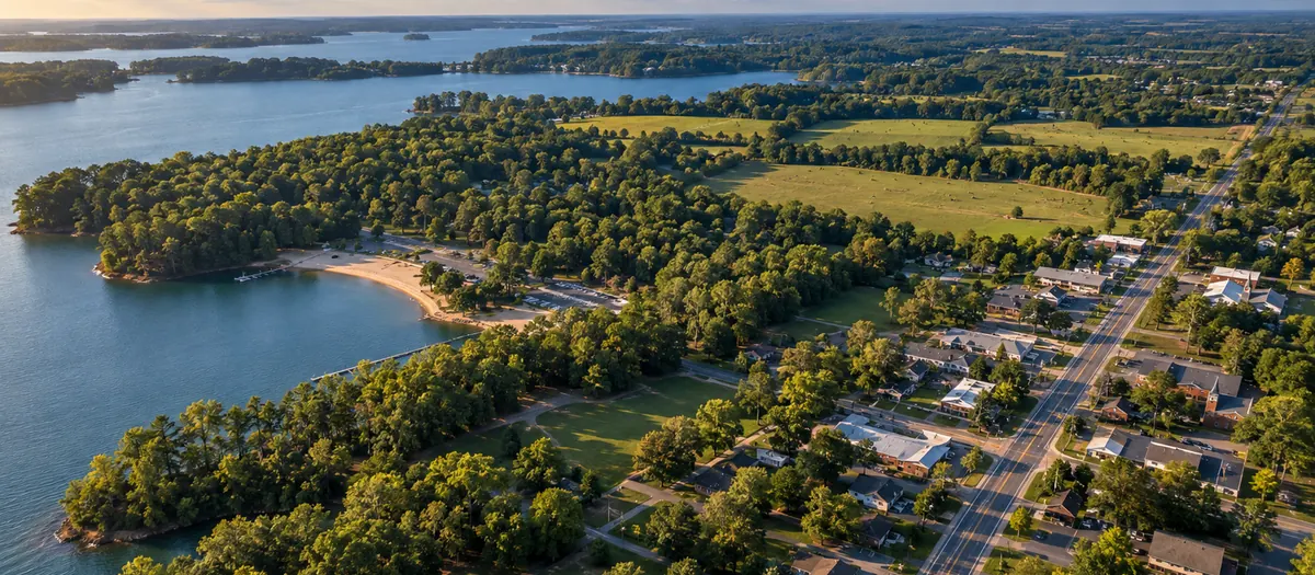 Aerial view of Troutman, North Carolina