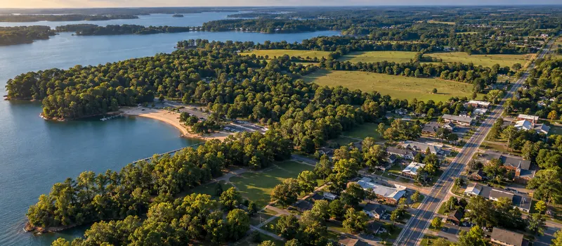 Aerial view of Troutman, North Carolina